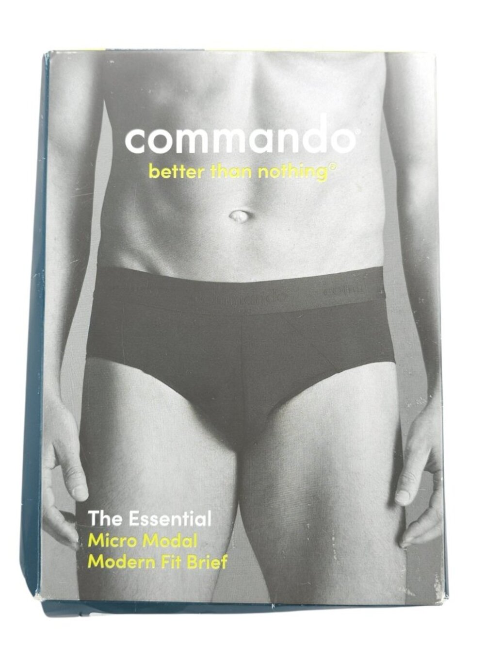 NEW COMMANDO Essential Micro Modal Modern Fit Brief Titanium Gray 1 Piece LARGE